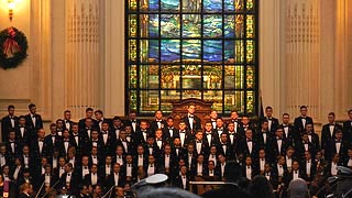 [photo, U.S. Naval Academy Glee Club, Naval Academy Chapel, Annapolis, Maryland]