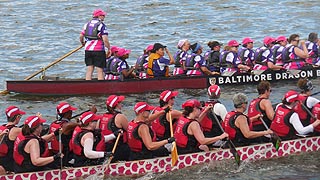 [photo, Dragon boat races, Locust Point, Baltimore, Maryland]