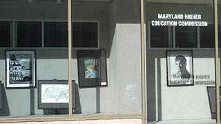 [photo, Window display, Nancy S. Grasmick Building, 6 North Liberty St., Baltimore, Maryland]