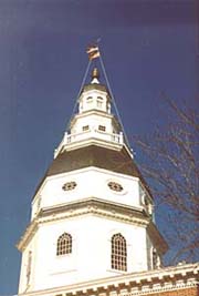 [photo, State House dome (from Chancery Lane), Annapolis, Maryland]