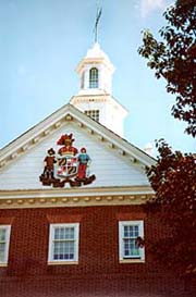 [photo, Goldstein Treasury Building cupola, Annapolis, Maryland]