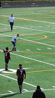 [photo, Soccer players, North County High School, 10 East 1st Ave., Glen Burnie, MD]