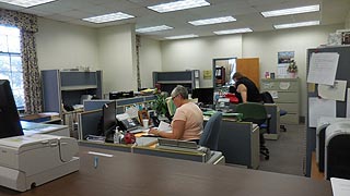 [photo, Office of Clerk of Circuit Court, Caroline County Courthouse, 109 Market St., Denton, Maryland]