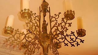 [photo, Chandelier, James Brice House, 42 East St., Annapolis, Maryland]