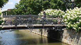 [photo, Bridge at Carroll Creek Park, Frederick, Maryland]